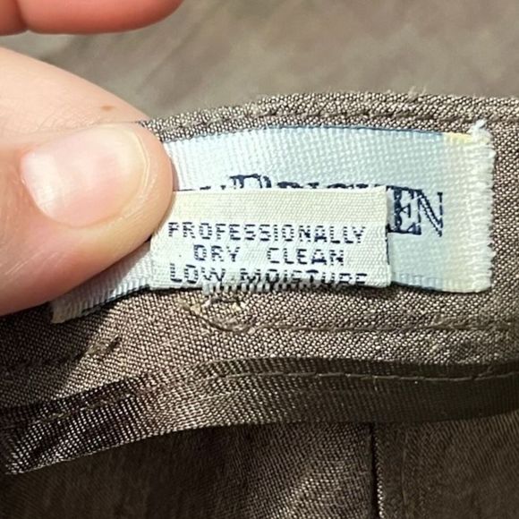 Vintage Barry Bricken Dress Capri Pants Size 6 High Rise Brown 90's‎ Open Bottom - Picture 5 of 8